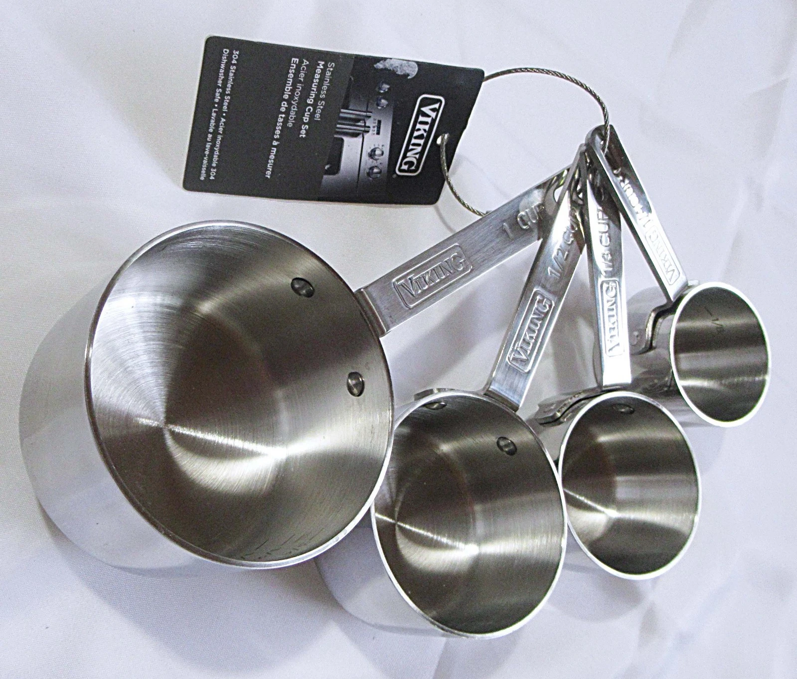 VIKING 4-Piece Stainless Steel Measuring Cup Set NEW WITH TAG
Opens in a new window or tab