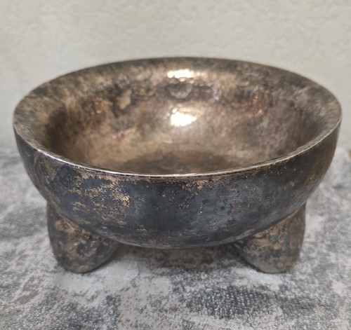  Molcajete Hand Hammered Jeronimo Fuentes Plated/Patina 70s-80s