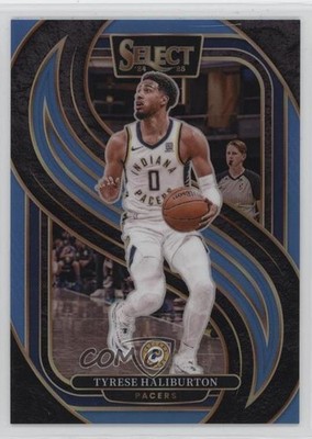 2024 Panini Select Premier Level Light Blue Prizm 66/299 Tyrese Haliburton 1b30