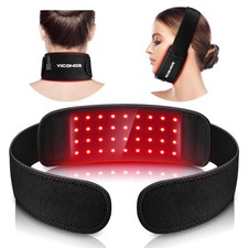 Red Light Therapy Belt for Neck, Near Infrared Pure Black