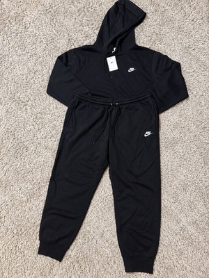 Nike Black Hoodie & Pants Set Men s L Top XL Bottoms Sweat Suit