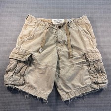 Abercrombie Fitch Y2K beige cargo shorts size 34