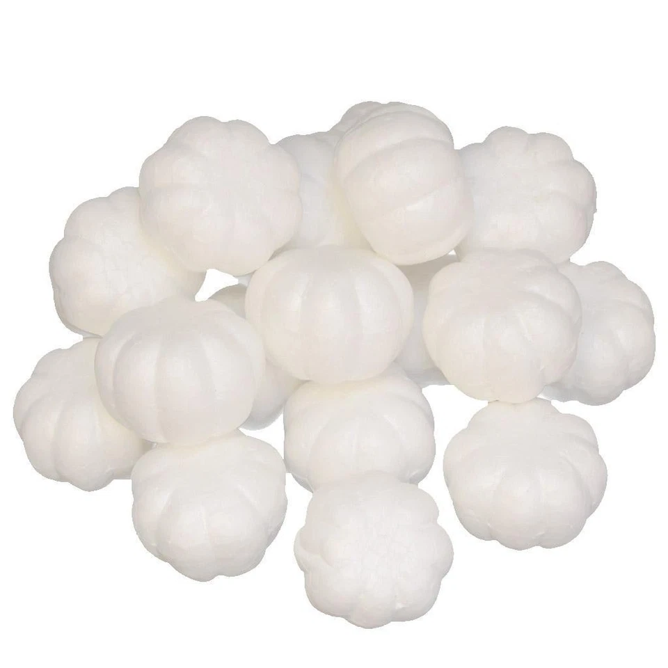 20pcs Halloween Pumpkin Styrofoam Ornaments for Party Decor - Image 2 of 4