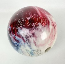 Ebonite Zoom Glow 12 LB Bowling Ball Multicolor Marble Swirl Red White Blue