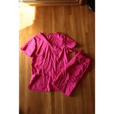 Hot Pink Scrubs Set size small cozy stretchy
