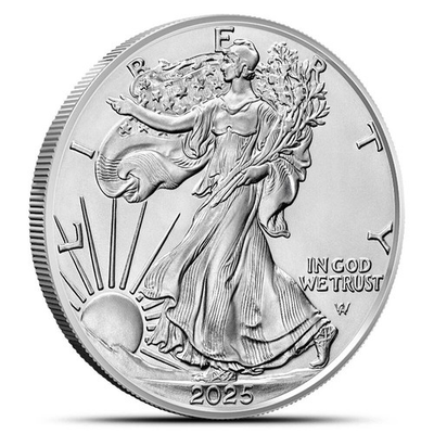 #ad 2025 1 oz American Silver Eagle Coin BU $79.99
