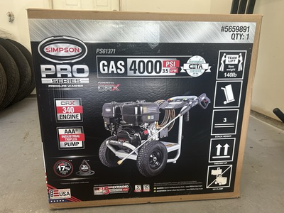 #ad SIMPSON Pro Series Gas Cold Water 4000 PSI 3.5 GPM 340cc PS61371 QC $600.00
