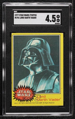 1977 Topps Star Wars #196 Lord Darth Vader — SGC 4.5