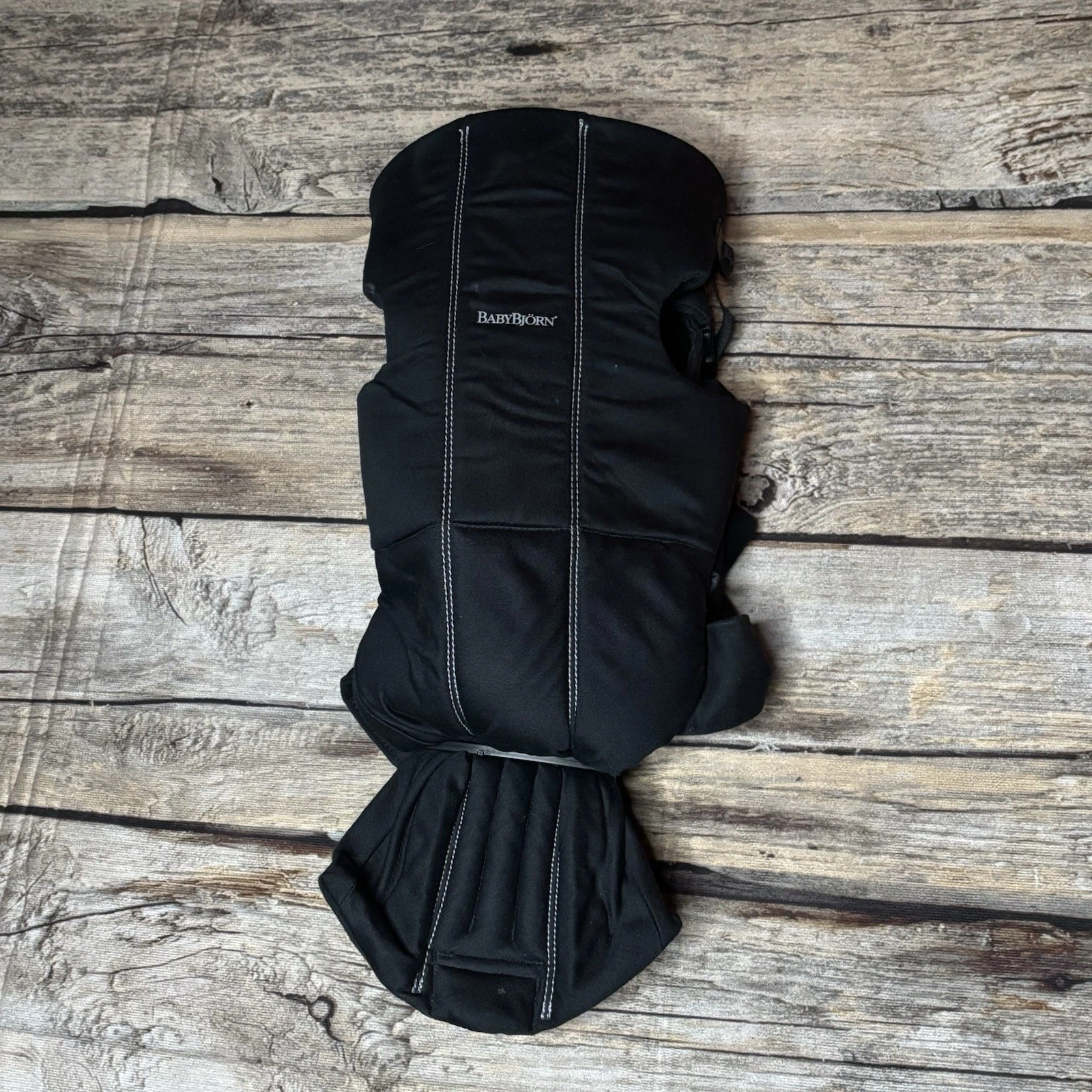 BABY BJORN Baby Carrier Mini Soft Padded Black Canvas Newborn To 12 Mo 25 lb