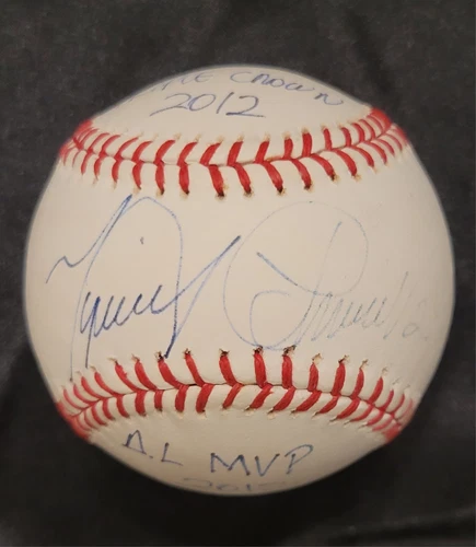 MIGUEL CABRERA SIGNED BASEBALL JSA COA MLB TRIPLE CROWN And AL MVP INSCRIBED