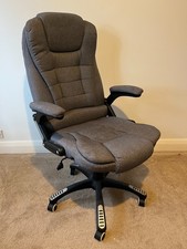 Cherry Tree Furniture Executive Recline Office Chair (Grey)