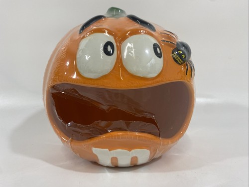 Gallerie Ceramic M&Ms Orange Pumpkin Halloween Candy Dish Bowl 8” - Bild 3 von 11