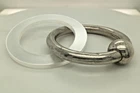 Vintage Lunt Sterling Silver Baby Teething Ring & Rattle #1171