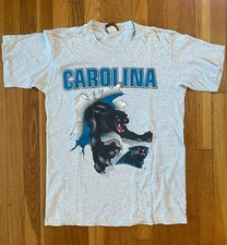 Vintage Carolina Panthers Single Stitch Breakthrough Nutmeg T Shirt Size M