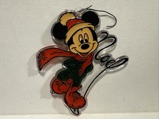 Kurt Adler Mickey Mouse Noel Ice Skating Christmas Ornament 3.5" Made in USA