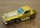 Hot Wheels Redline Open Fire 1971 Gold Made In Hong Kong Attic Find Rare