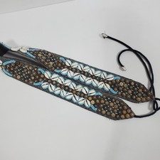 Vintage African Tribal Beaded Cowrie Shell Belt Strap Boho Festival Waist Tie