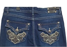 Style & Co Women's Blue Jeans Medium Wash Straight Leg Petite Size 8