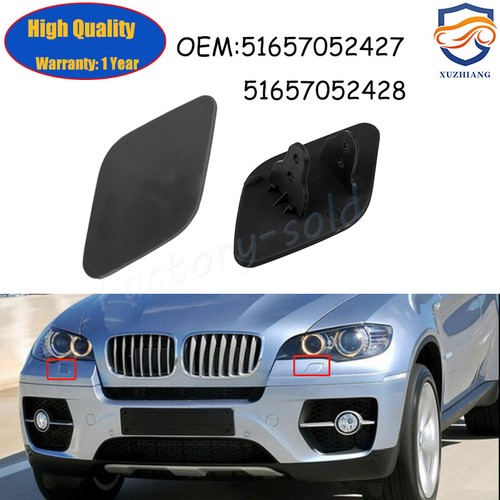 1 Pair Headlight Washer Nozzle Cover for BMW X5 X6 E70 E71 20082013