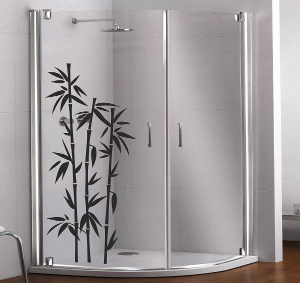 Glas Dekor Aufkleber Fenster Dusche Bad Tattoo Asia Bambus Bamboo Baum 106  | eBay.de