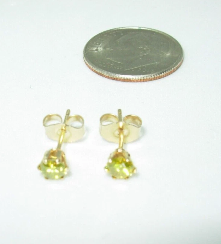 BRINCOS EXTRAVAGANTES DE DIAMANTE AMARELO 3 MM FOLHEADOS A OURO COM MAIS DE 0,925 PRATA - Imagem 3 de 4