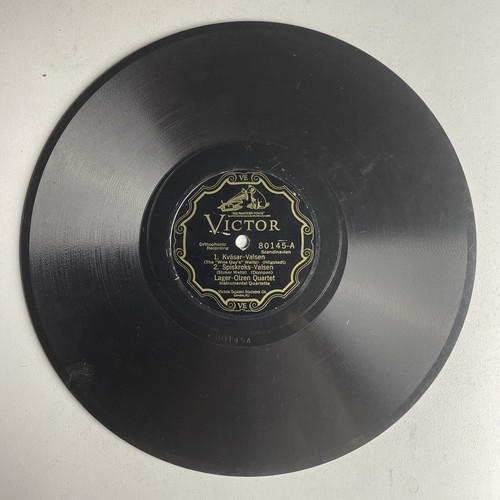 10" 78 RPM-Lager-Olzen Quartet-Kvasar-Valsen/Spiskroks-Valsen/Victor 80145 - Picture 2 of 4