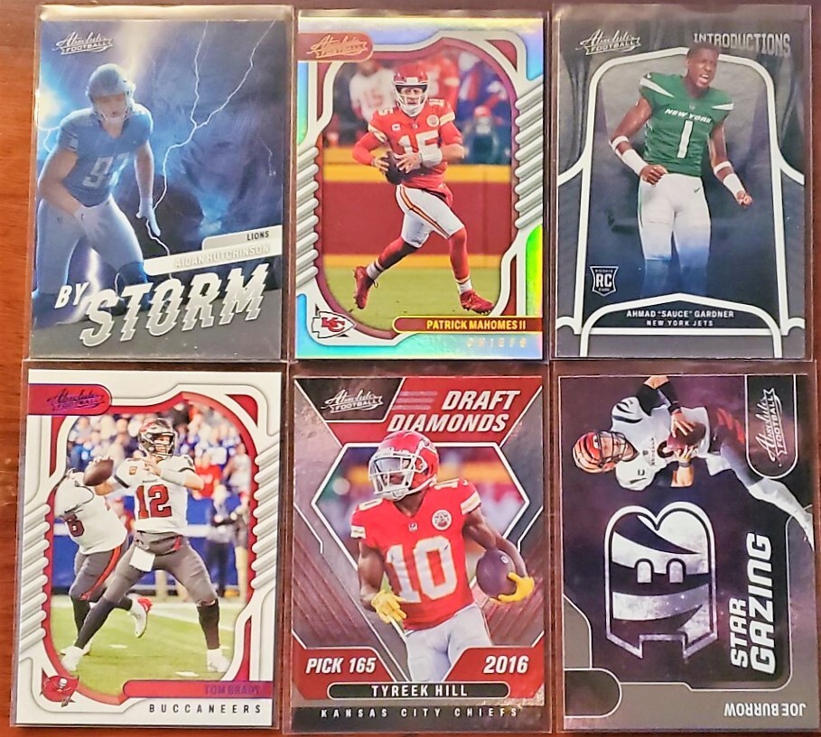 2022 Panini Absolute Football Singles (You Pick) Base, Parallels, Inserts PLUS