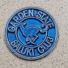 Vintage Garden State Saluki Club New Jersey Dog Show Trophy 2" Award Medallion
