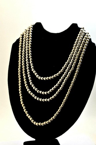 Taxco Mexikanisches Sterlingsilber Ø6 mm Kugelkette Halsketten 17",18",20,5",23,5" - Bild 11 von 30