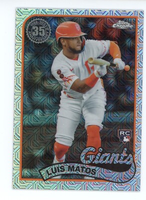 2024 TOPPS SERIES 1 1989 TOPP CHROME SILVER PACK MOJO #T89C-30 LUIS MATOS