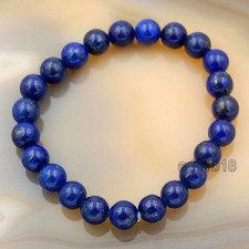 8mm Handmade Natural Gemstone Round Beads Stretchy Bracelets 7.5 inches