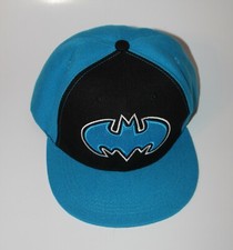 Batman Snapback Hat / Cap - Blue / Black by Six Flags