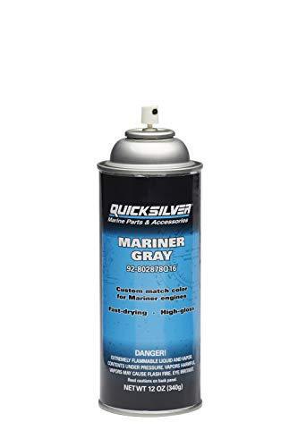 Quicksilver 802878A16 Mariner Gray Enamel Paint - 12 oz Spray Can 