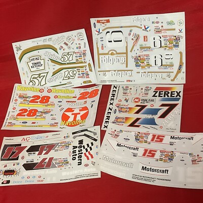 Monogram, Ertl Model Unused Decal Sheets, Heinz, 28, Zertex, Folgers, Motorcraft