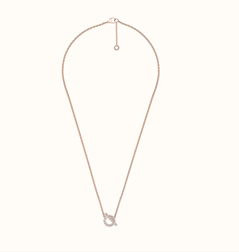 Hermes Finesse Necklace 18K Rose Gold 