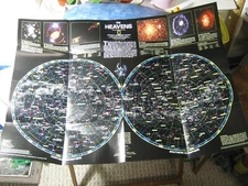 THE HEAVENS + STAR CHARTS ORION NEBULA MAP National Geographic December 1995