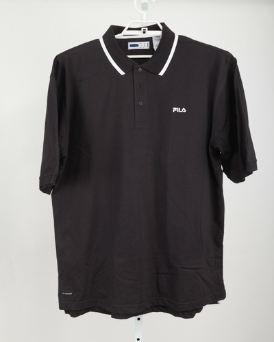 Fila Polo Shirt Men's 2XL XXL Black 