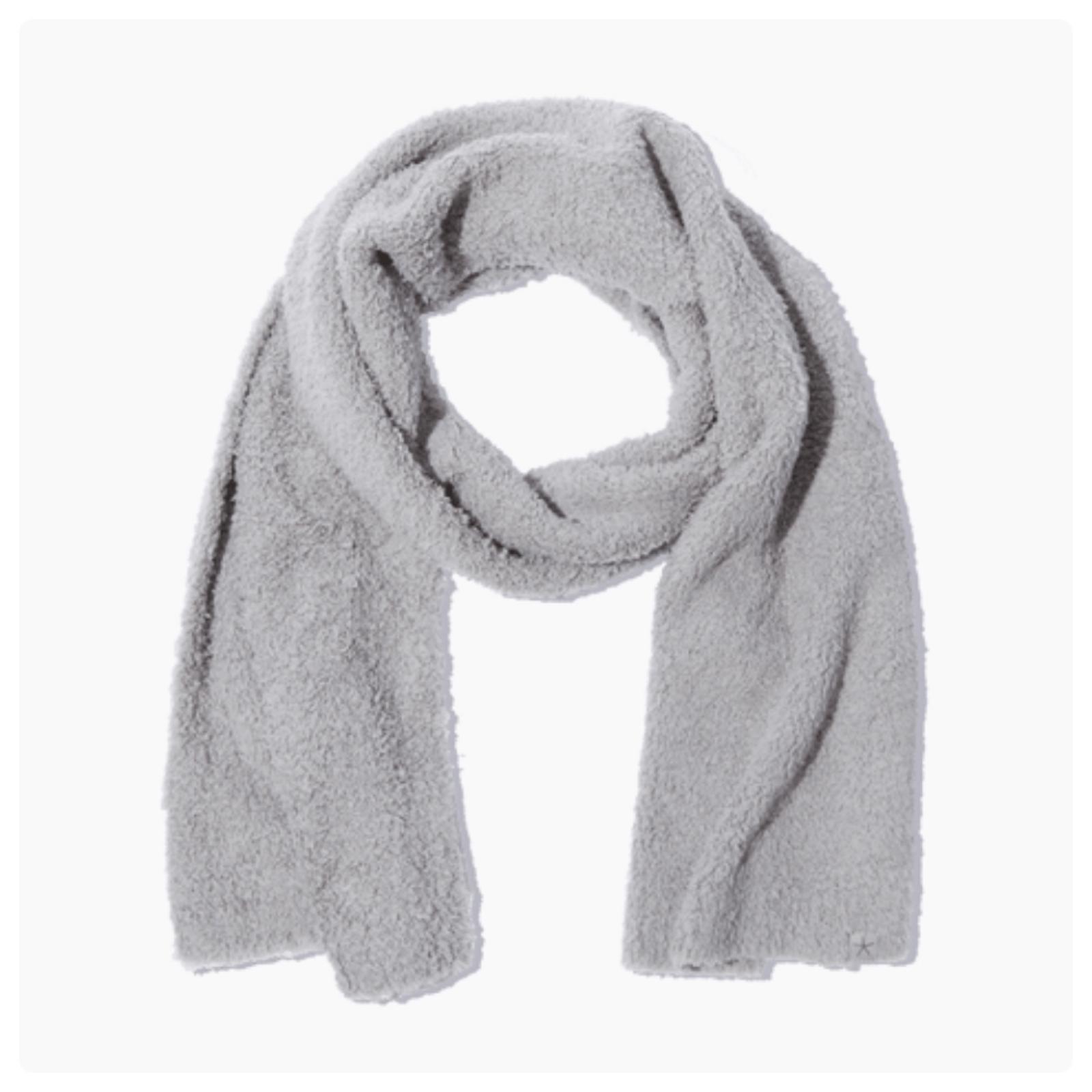 NWT Barefoot Dreams CozyChic Gray Solid Winter Scarf