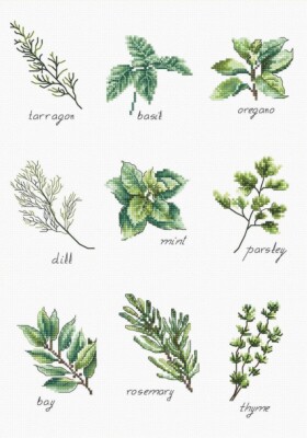 Spices and Herbs Cross Stitch Kit by Luca-S