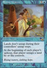 [1x] Rising Waters - Foil Heavy Play, English Nemesis MTG Magic