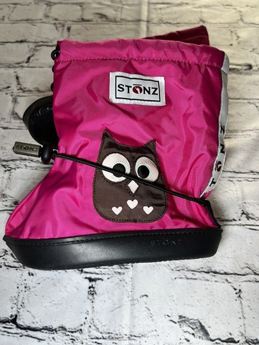 STONZ Toddler Booties Owl - Fuchsia New With Tag Size XL - Picture 6 of 9