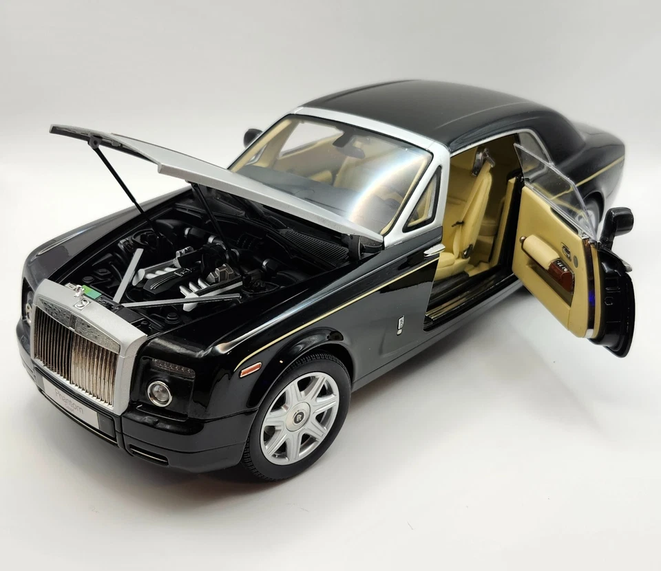 1/18 KYOSHO 2008 ROLLS ROYCE PHANTOM COUPE DIAMOND BLACK **NO BOX** - Image 2 of 4
