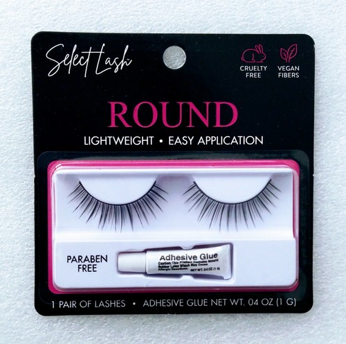 Select Lash False Eyelashes - Round - Everyday Look- Cruelty Free- Vegan Fibers - Picture 3 of 3