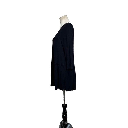 Zenana Premium black 3/4 sleeves Tunic Dress size Small - Picture 2 of 9