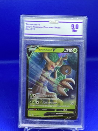 2021 Sword And Shield Evolving Skies #13 TREVENANT V URR CCG 9 holo