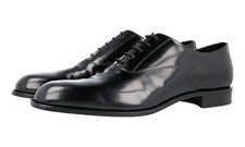 AUTH LUXURY PRADA OXFORD BUSINESS SHOES 2EB165 BLACK NEW