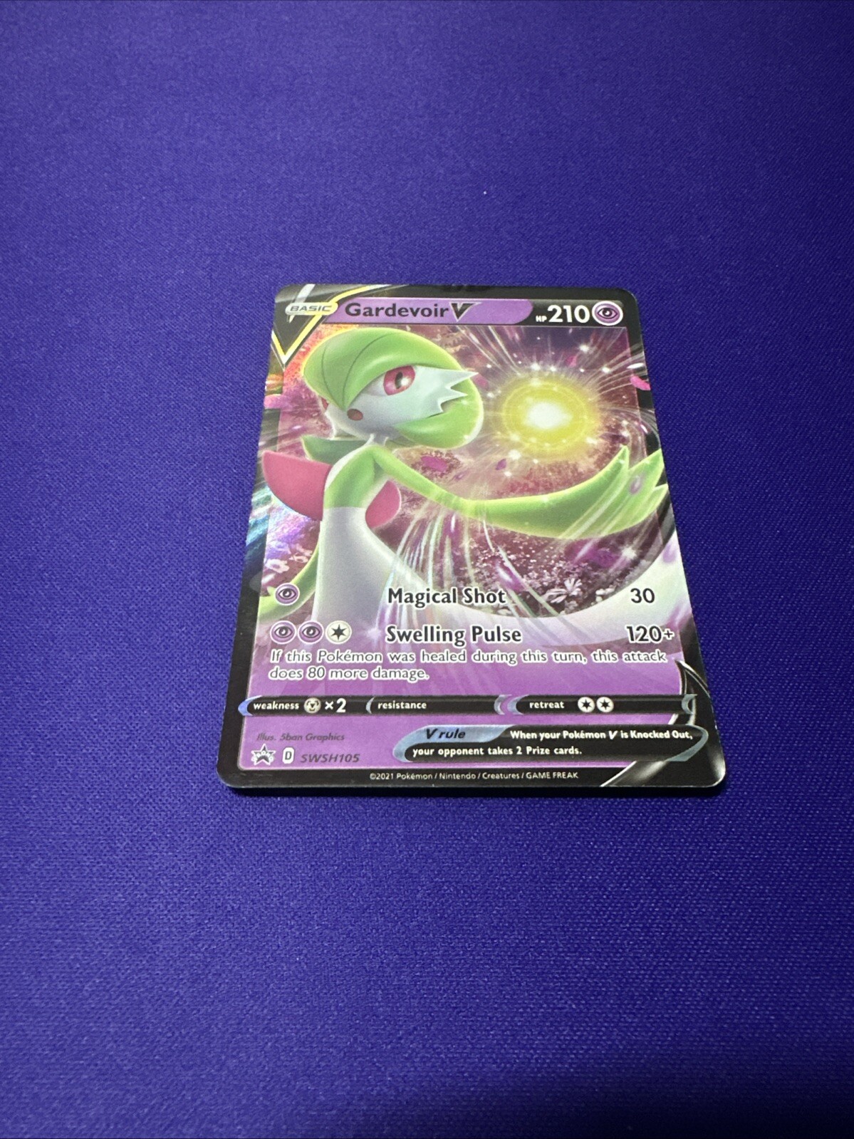 Gardevoir V SWSH105 NM Full Art Ultra Rare Pokemon Card