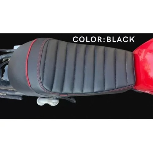 ASIENTO DE PILOTO SOLO NEGRO APTO PARA ROYAL ENFIELD INT650 INTERCEPTOR 650 2018-2024 - Imagen 2 de 7