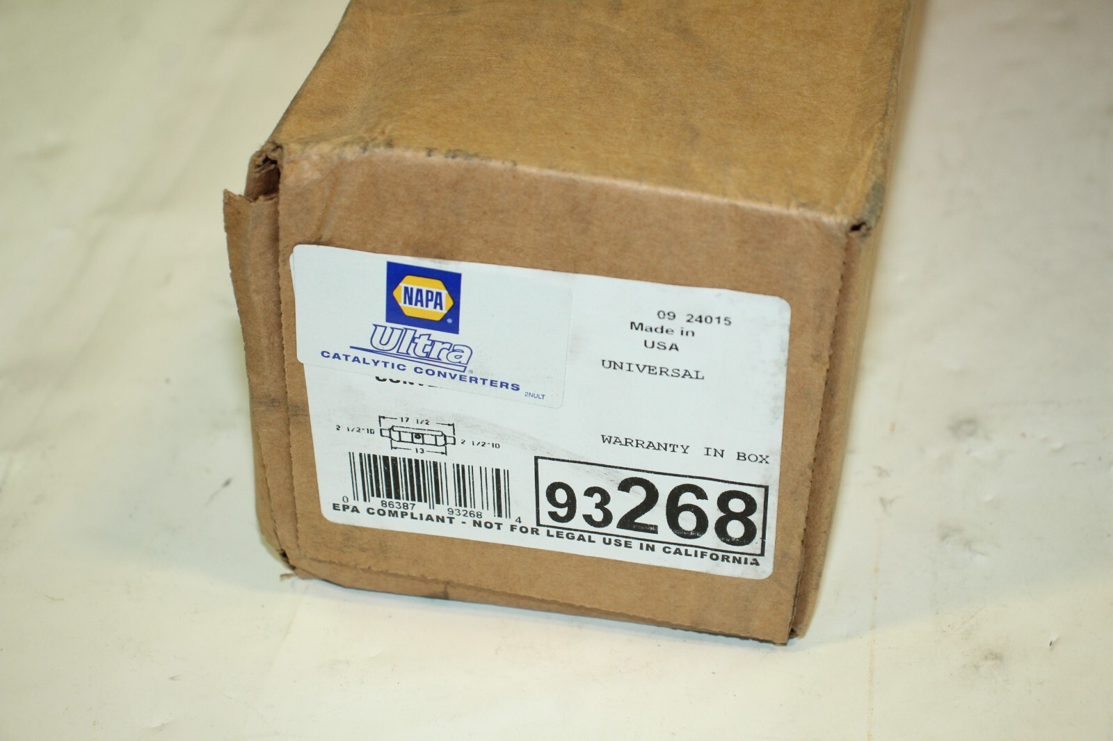 Napa Walker Catalytic Converter 93268 eBay