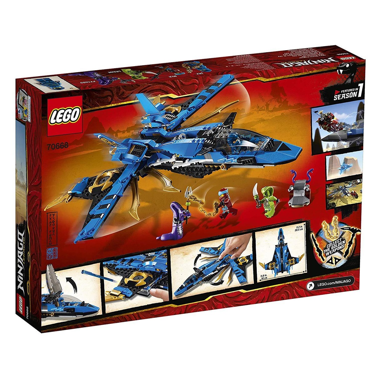 NEW LEGO Ninjago Jay's Storm Fighter 70668 Building Toys from